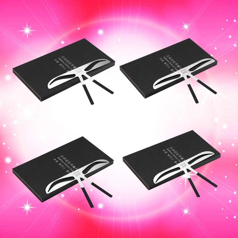 Three Points Positioning Eyebrow Ruler, Practical DIY Eyebrow Shape Stencil
