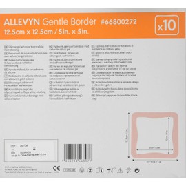 Allevyn Gentle Foam Border Wundkompresse (10 Stück) 12,5x12,5cm/5in.x5in.