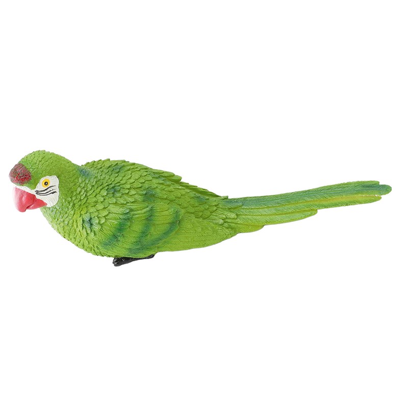 Parrot Figurine Simulation Vivid Innovative Wall Mounted Hand Painted Resin