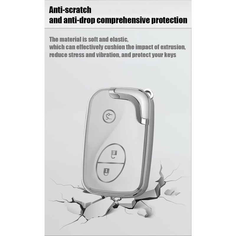 TECART Key Fob Cover Fit for Lexus Is250 Is300C Soft