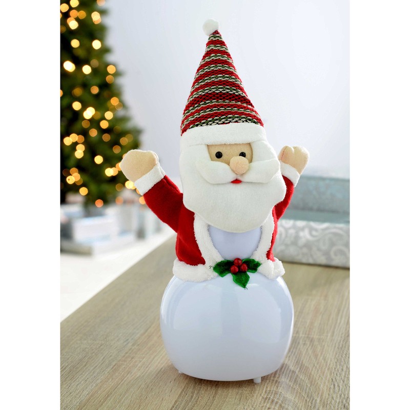 WeRChristmas Santa with 8 Musical Songs and Snowing Snowflake Inside