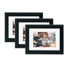 5x7 Picture Frame Black ,Display Pictures 4x6 With Mat or