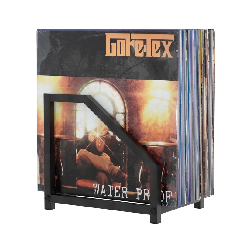 MayRecords Record Stand, Book Stand, Tabletop Storage Display, Supports 30-40