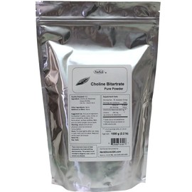 NuSci Choline DL-Bitartrate Pure Powder 1000g (2.2 lb, 35.2 oz) Smart Nutrient