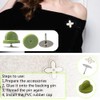 Ruidee 200 Pcs/100 Pairs Tie Tack Pin Backs with Blank