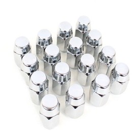 (2) 4.90" Closed Center Caps & (16) Chrome Trailer Wheel Lug Nuts