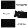 GERINLY Black underscarf hijabs Scarf for Women Muslim Head Scarf
