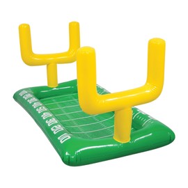 Beistle Inflatable Football Field Novelty Buffet Cooler Sports Party Supplies Game Day Decorations, 28" x 4' 5.75", Green/Yellow/White