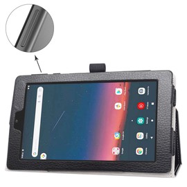 Bige for Onn 7 inch Tablet Case 2022,PU Leather Folio 2-Folding Stand Cover for Onn 7 inch (2022 Model:100071481) 7" Tablets (JUST Fit Onn 7 2022),Black