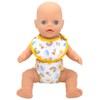 ZWOOS 8-Piece Doll Bib and Nappies for Baby Dolls, Cute