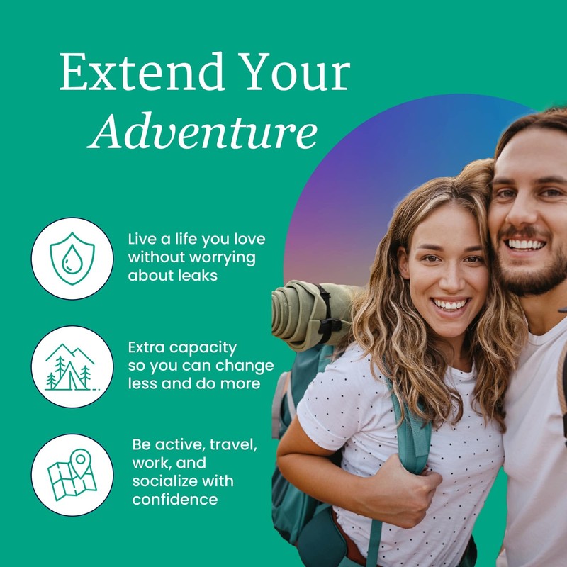 NorthShore EternaDry Booster Pads for Men and Women, Medium, Starter