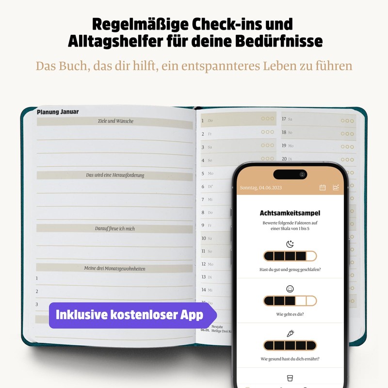 Ein guter Plan Mini 2026 - Holistic Diary for More