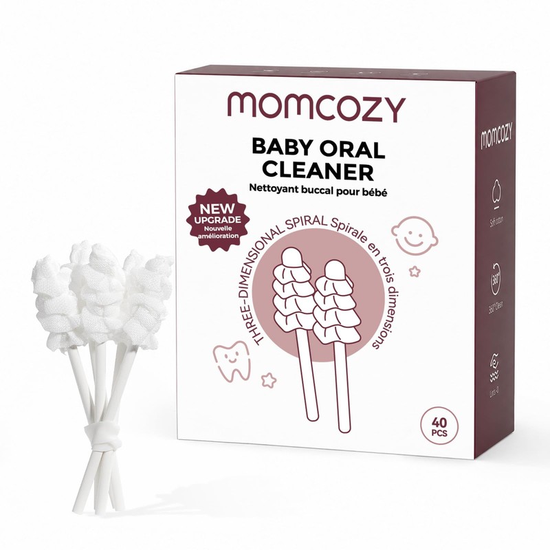 Momcozy Limpiador de Lengua para Bebé de Gasa