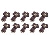 10 Sets Leather D Rings for Purse Genuine Leather Undamaged