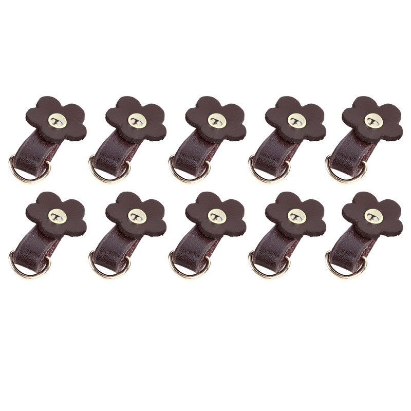 10 Sets Leather D Rings for Purse Genuine Leather Undamaged