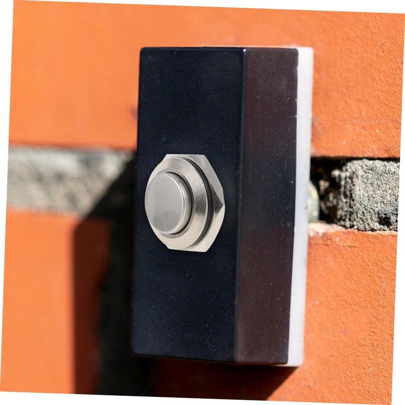 WOONEKY Replaceable Ringer Button Set Easy Install Doorbell Button for