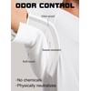 Quazia Men's Odor-Resistant Sweatproof Undershirts - Tech Underarm Pad Sweat-Stain
