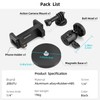 JEBUTU Magnet Camera Mount for GoPro with 360°Rotation Ball Head