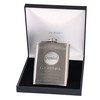 90th Birthday Engraved Hip Flask Grandad Feature in a Gift