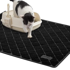 Niubya Premium Cat Litter Mat, Litter Box Mat with Non-Slip and Waterproof Backing, Litter Trapping Mat Soft on Kitty Paws and Easy to Clean, Cat Mat Traps Litter from Box