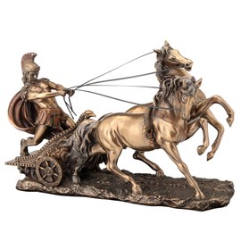 Veronese Design Roman Chariot Sculpture WU72011A4 Bronze