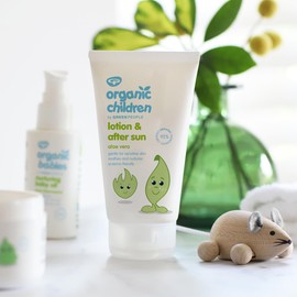 Green People Green People Organic Children Sun Cream SPF30 + After Sun Bundle 2x150ml | Natural, Organic Sunscreen for Kids | Eczema Friendly, Sensitive Skin, Prickly Heat | Easy to Apply | Babies 6m+, Children