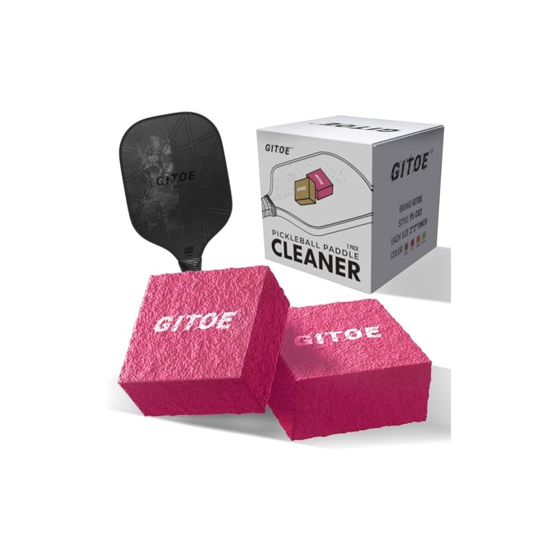 GITOE Pickleball Paddle Cleaner Eraser 2 Pack Pink