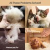 Upgrade Efficient Pet Hair Remover Gloves - Gentle Shedding Brushes