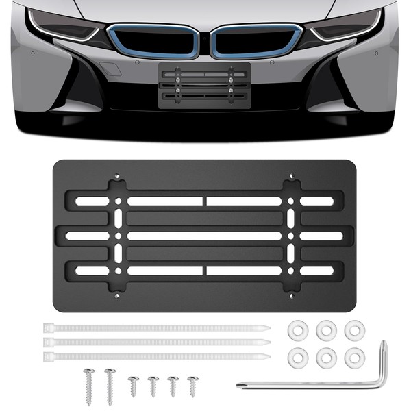 License Plate Holder, No Drill Front Licenses Plate Bracket Hardware