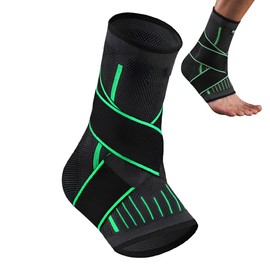 NHQZ Universelle sprunggelenkbandage,knöchelbandage,achillessehne bandage zur stabilisierung und vorbeugung von verstauchungen,verstellbar, für linken und rechten fuß (XL)