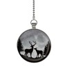Gotham Decor Buck and Doe Deer Evergreen Forest Glow in