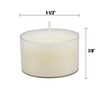 Stonebriar Bulk 96 Pack Unscented Smokeless Long Burning Clear Cup