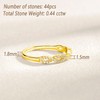 Wuziwen Twisted Infinity Yellow Gold Ring for Women Eternity Rings