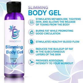 Diva Stuff Slimming Gel Cream For Use With Waist and Thigh Trainers - 4 Ounce