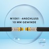 LAXARA Premium Connection Set White Chrome - Angle Valve 1/2