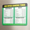 Kitchen AIR FRYER COOKING TIMES CHEAT SHEET KITCHEN GREAT GIFT
