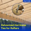 YOUYIKOO 50 Pack Hurricane Ties for Rafters,Hurricane Straps Brackets with