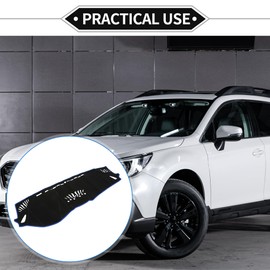 VekAuto Dash Cover Compatible for Subaru Outback 2020-2021, Non-Slip Polyester Black Blue Center Console Dashboard Cover Pad Carpet