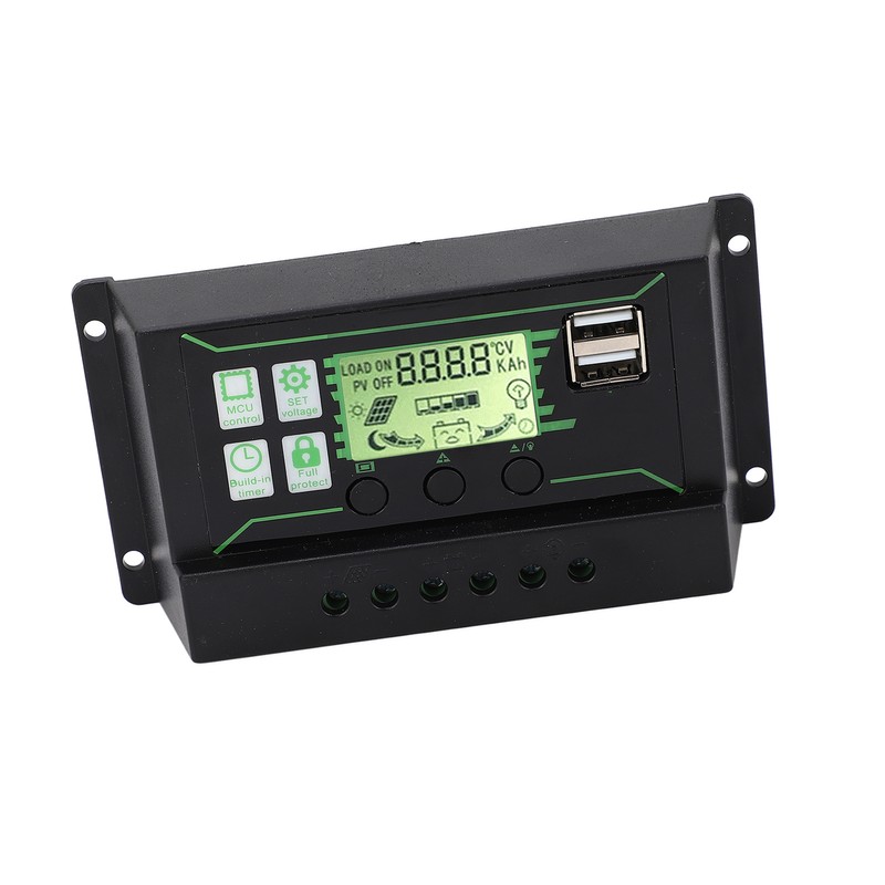 Solar Charge Controller 20A 2 USB Output PWM Control 3