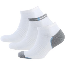 Nur Der 3er Pack Sport Sneaker Socken Herren, weiß, 46