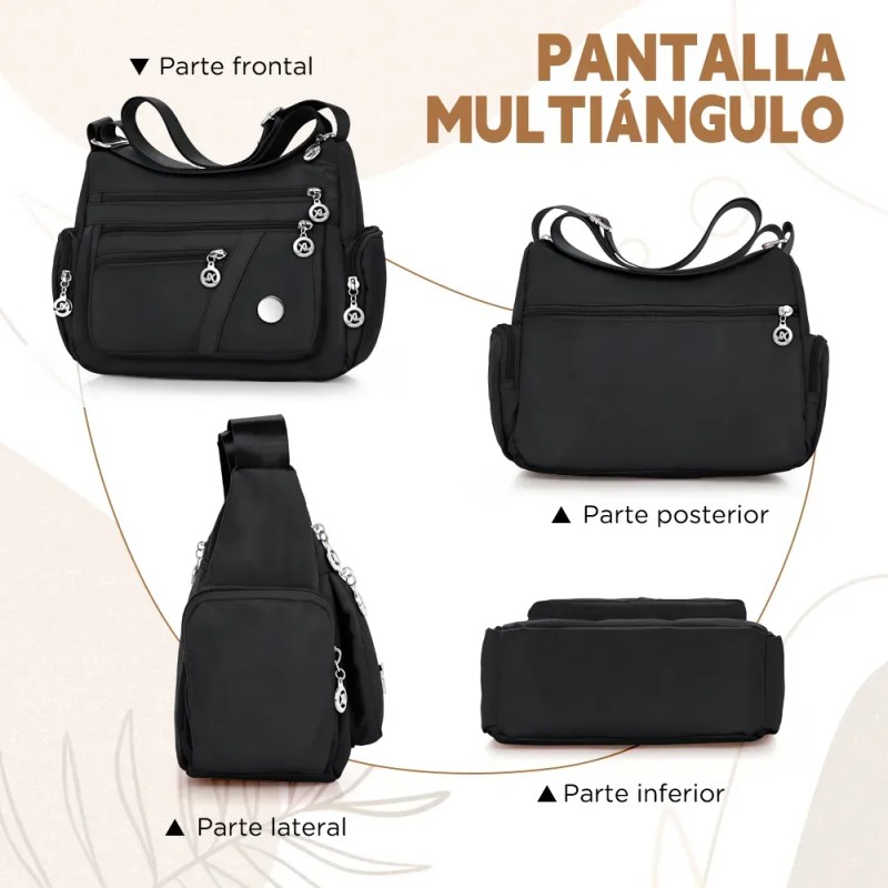 Bolso Bandolera De Mujer De Color Liso De Estilo Coreano