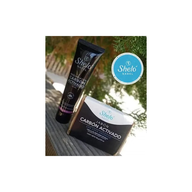 3 Kit Mascarilla & Jabón Carbón Activado / Puntos Negros