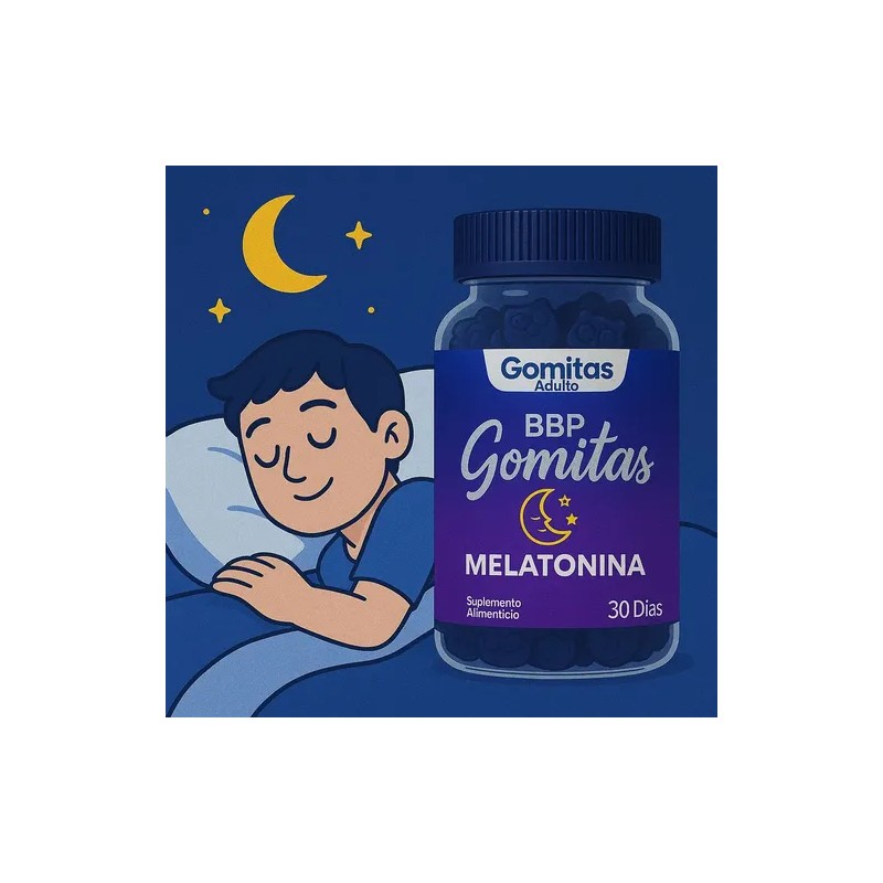 Gomitas Melatonina Bbp 60 Pzs Paraiso Natural Dormir
