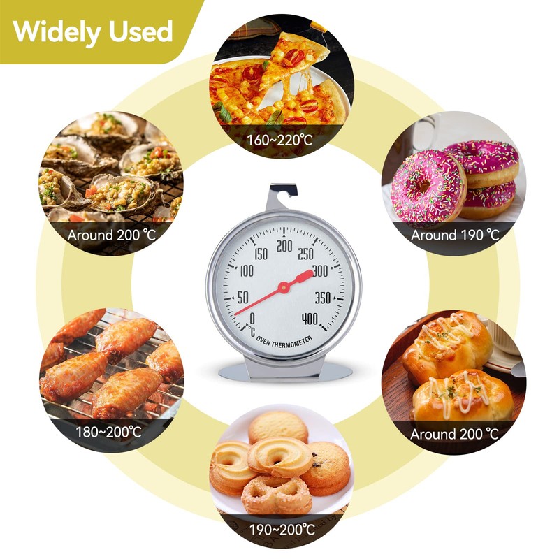 Electric Stove Thermometer Oven Thermometer for Gas Stove Stainless Steel