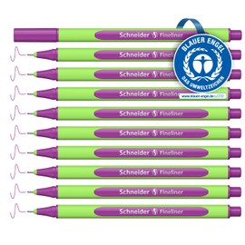 Schneider Schreibgeräte Line-Up, 0.4 mm Pack of 10, Electric Purple