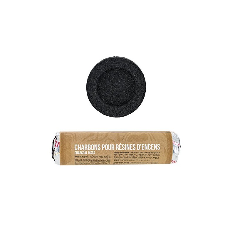 Aromandise Charcoal Discs - x10 Discs, Coal, 3.3 cm, 60.0