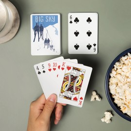 Lantern Press Big Sky, Montana, Skiers on Lift (52 Playing Cards, Poker Size Card Deck with Jokers)