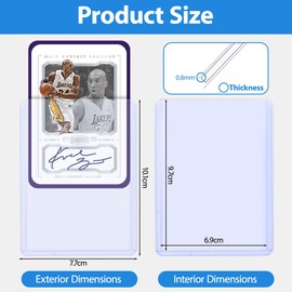 flintronic Hard Card Sleeves, Pack of 28 Transparent Card Protective Sleeves, Toploader Thick Card Sleeves, Perfect Matching Inner Sleeves, for MTG, Yu-Gi-Oh!, Football Cards, Sports Cards