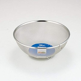 Yoshikawa SH8623 Mizlead II Ball Shaped Colander, Silver, 9.4 inches (24 cm), 18-8 Stainless Steel