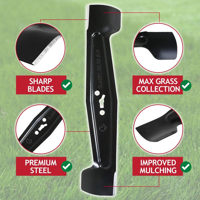 SPARES2GO 34cm Metal Blade Compatible with Spear and Jackson CLMF2434A